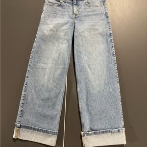 Abercrombie Kids Light Blue Wide-Leg Jeans
